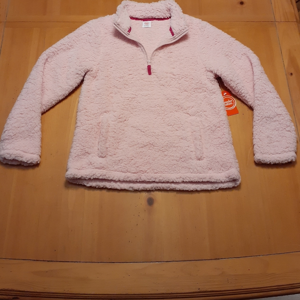 Girls long sleeved zippered coat